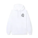 El Barbas Anti Social Social Club Logo Hoodie White