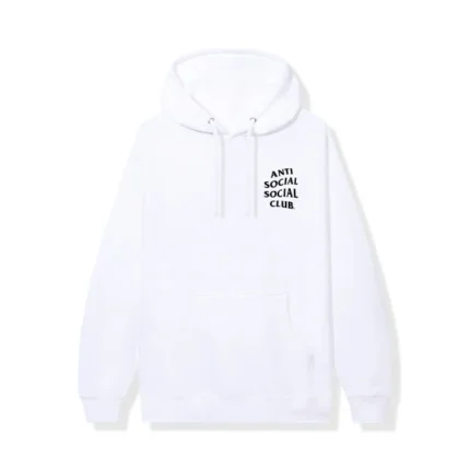 El Barbas Anti Social Social Club Logo Hoodie White